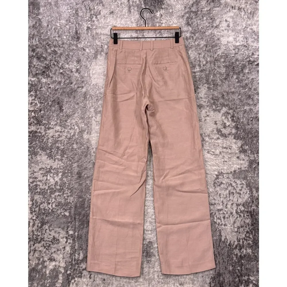 Babaton Agency Pants 2 Womens Aritzia Linen Trouser